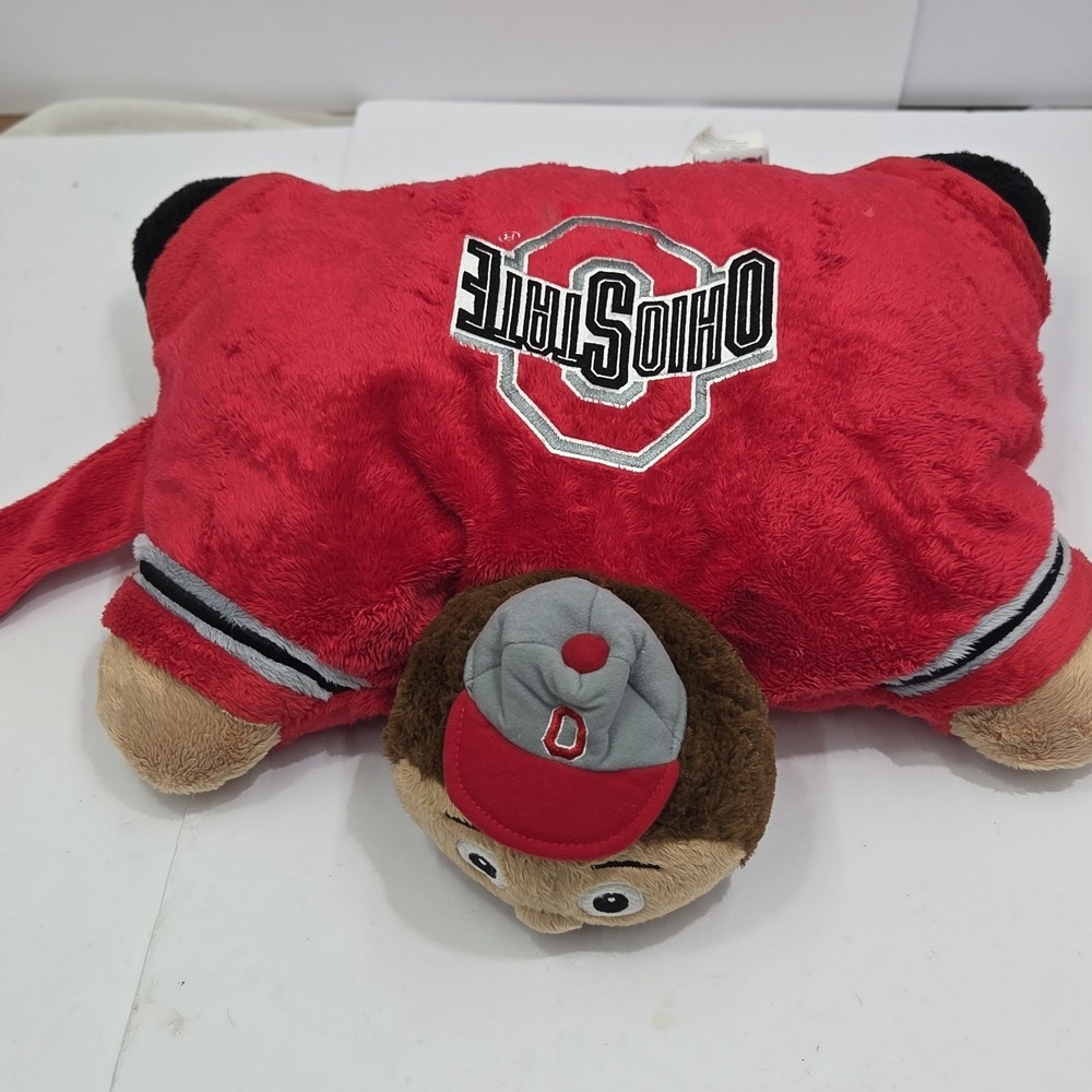 Ohio State Buckeyes Brutus Official NCAA Mascot 18" Plush Pillow Pet *Circa 2009